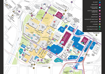 停车 Map of the Auraria Campus