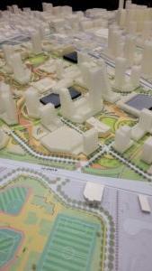 3D model of AHEC 总体规划 for Auraria Campus. 